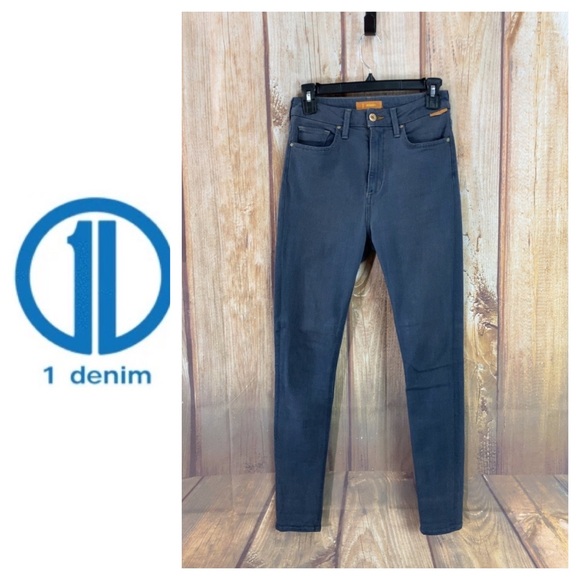 ➡️1 Denim Gray High Waisted Skinny Fit Size 26 - Picture 1 of 15